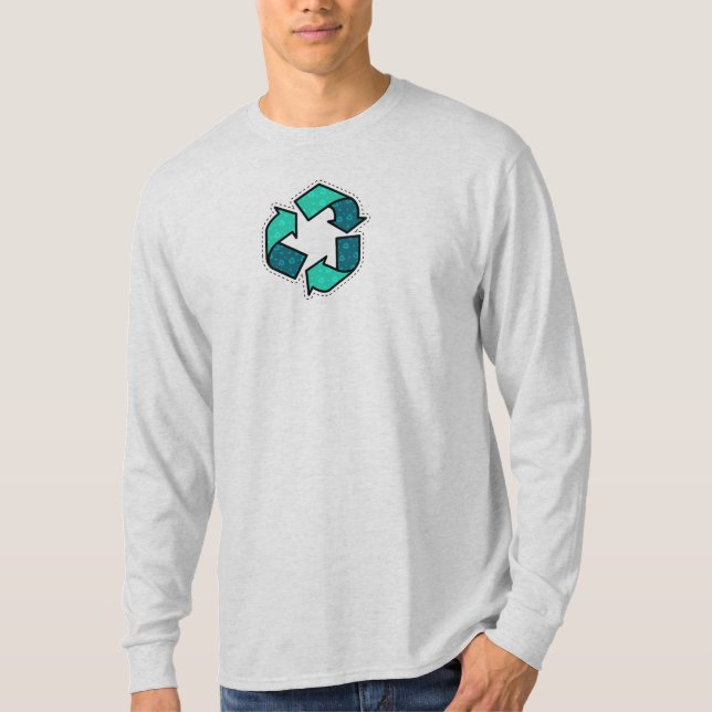 Läs mer om återvinning - Jorddagen T Shirt (Framsida)