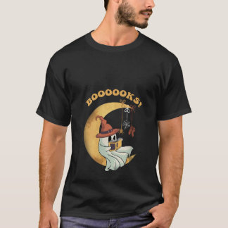 Läs mer om Bokar spökboo bokar bibliotek T Shirt