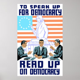 Läs mer om demokrati poster
