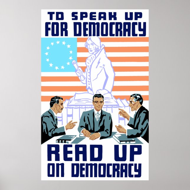 Läs mer om demokrati poster (Framsidan)