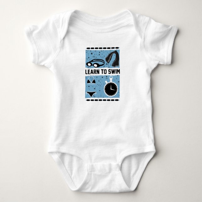 Läs mer om Simman med denna snygga design T Shirt (Framsida)