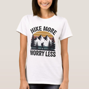 Lås mer, oroa dig mindre - återställ solnedgång t shirt