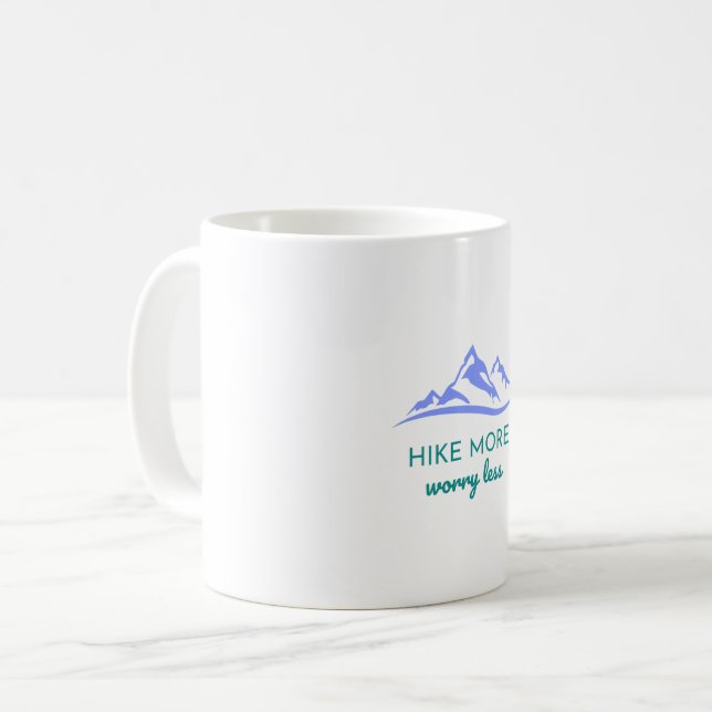 Lås mer, oroa dig mindre - Bläddra utomhus Kaffemugg (Framsida vänster)