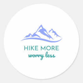 Lås mer, oroa dig mindre - Bläddra utomhus Runt Klistermärke