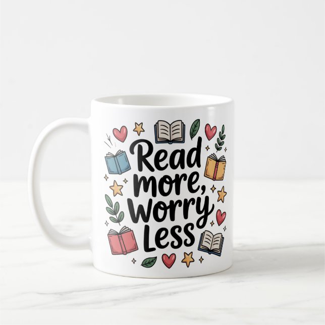 Läs mer oroande mindre Doodle Bok Älskare Kaffemugg (Vänster)