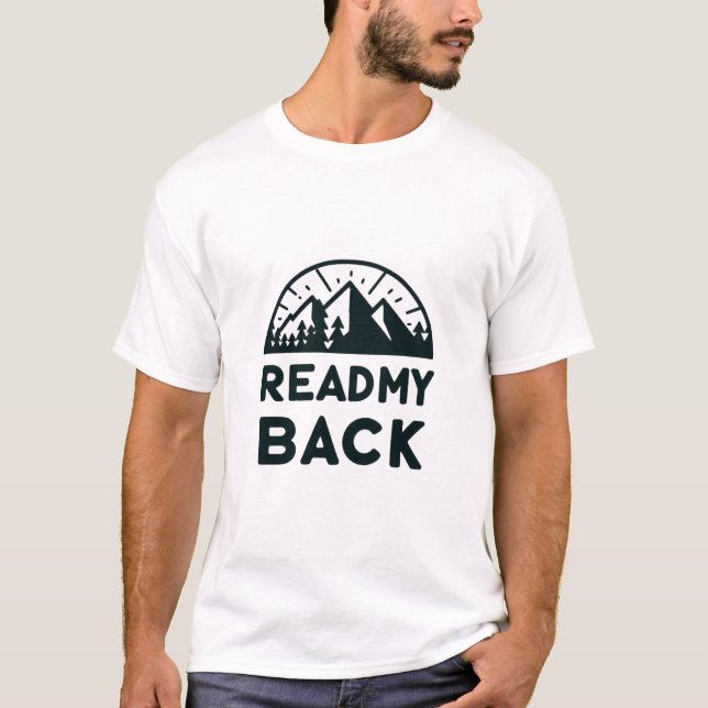 Läs min bak - fet berg Äventyr Tee (Framsida)