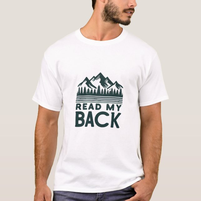 Läs min bakgrundsbild av den humoristiska höjnings t shirt (Framsida)