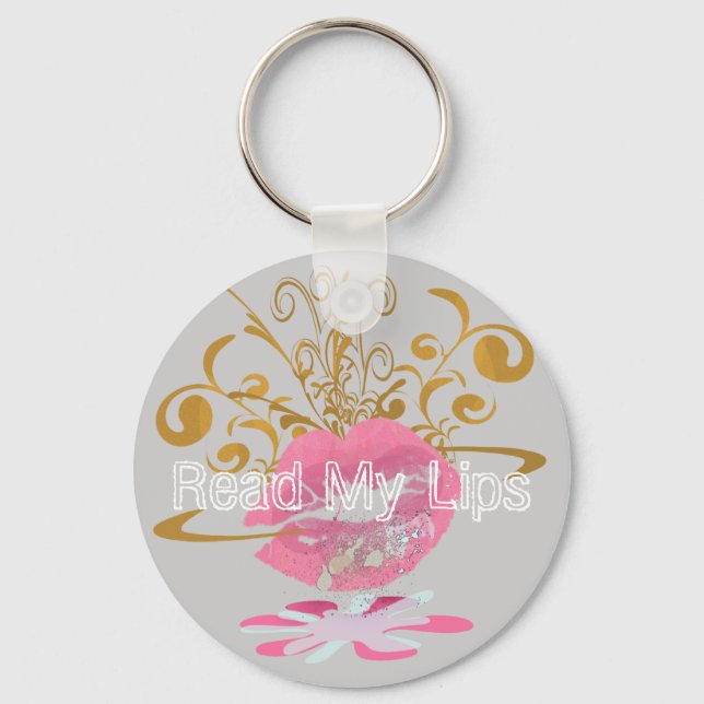 Läs min Läppar Nyckelring (Framsida)