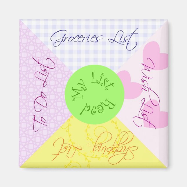 Läs min lista magnet (Framsidan)