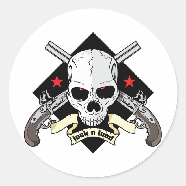 Lås n inläsningsskull runt klistermärke (Framsida)