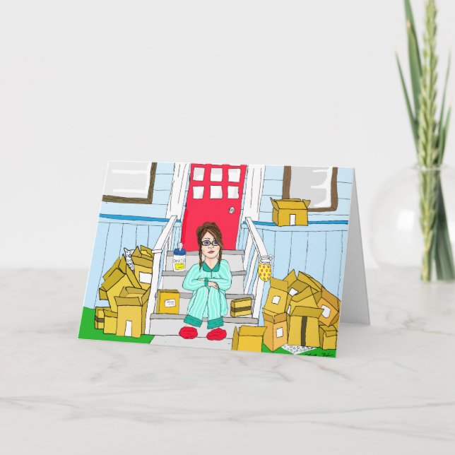 Lås ned Social Avstånd isolering av Humor Kort (Framsida)