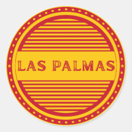 Las Palmas City Pride Emblem – Spansk identitet Runt Klistermärke