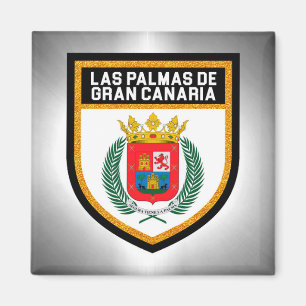 Las Palmas de Gran Canaria flagga Magnet