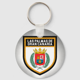Las Palmas de Gran Canaria flagga Nyckelring