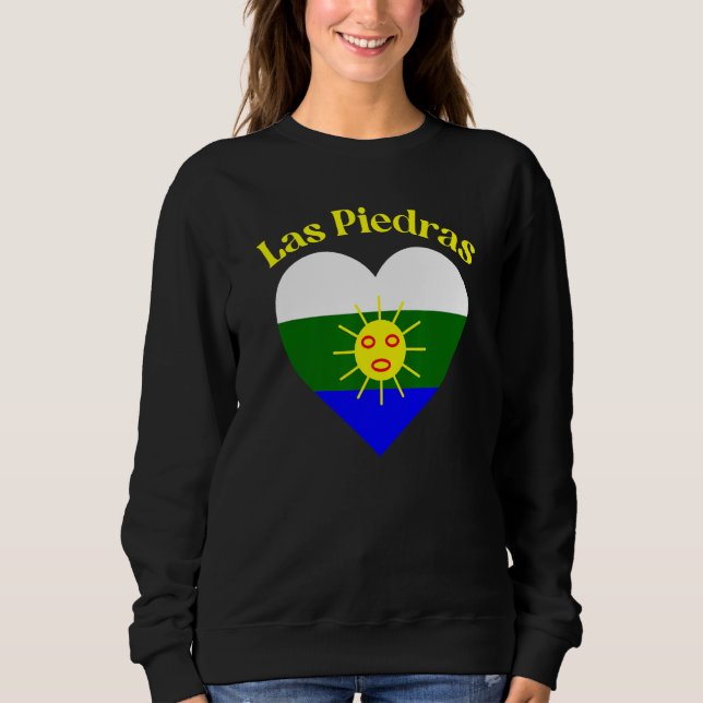 Las Piedras Puerto Rico Chest Emblem T Shirt (Framsida)
