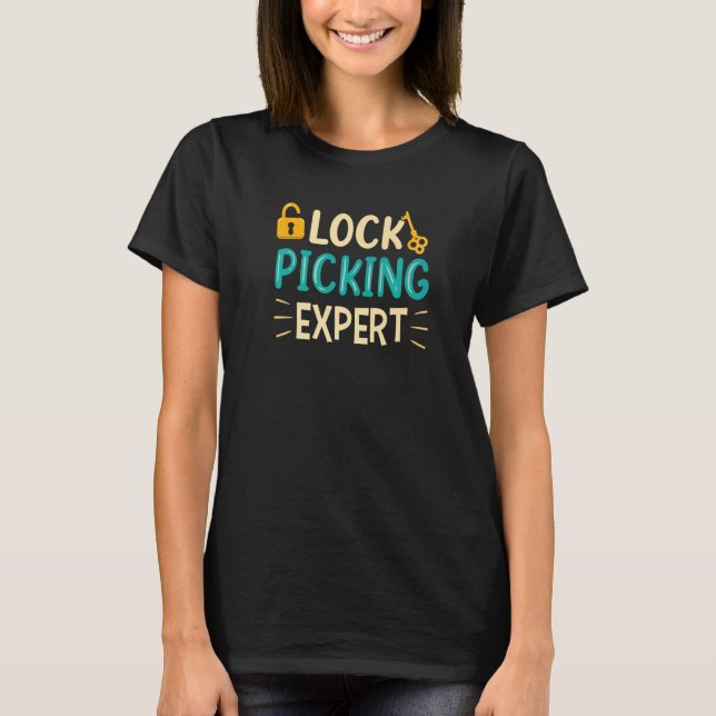 Lås plockning Expert Plocka Picker låser Premium T Shirt (Framsida)