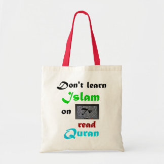 Läs quranen för att lära islam tygkasse