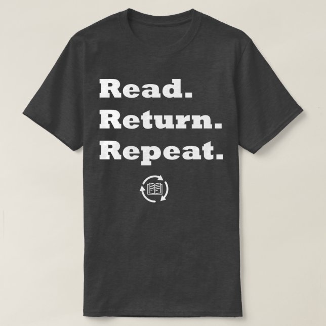 Läs Retur Repetera Essential TShirt T Shirt (Design framsida)