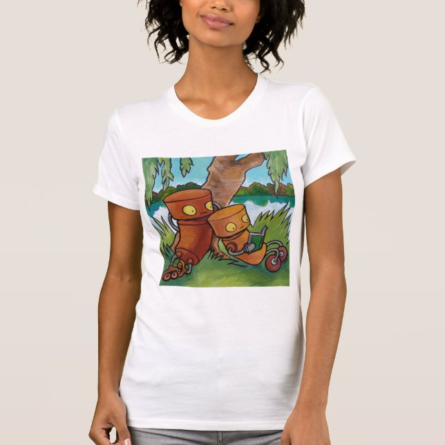 Läs- robotar t-shirt (Framsida)