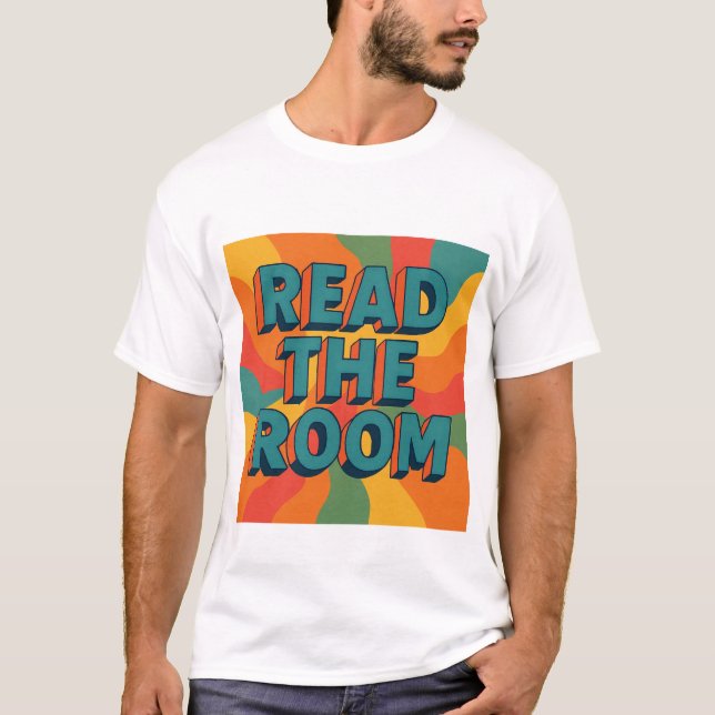 Läs Rummet Retro T Shirt (Framsida)