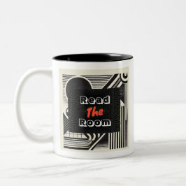 Läs rummet Två-Tonad mugg