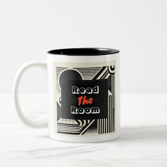 Läs rummet Två-Tonad mugg (Vänster)