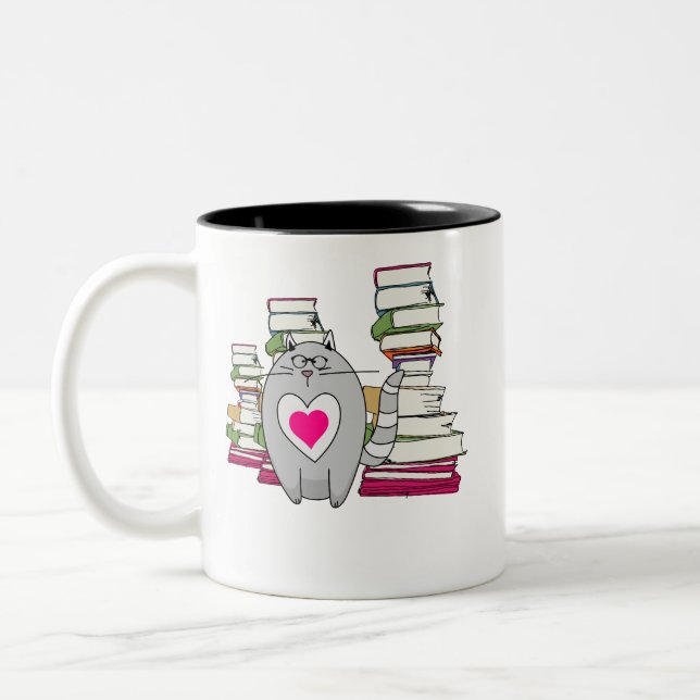 Läs rumskat Två-Tonad mugg (Vänster)