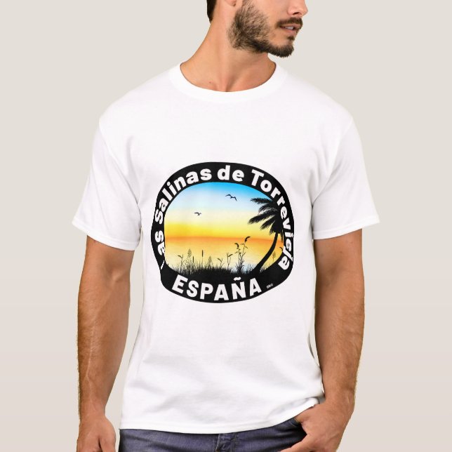 Las Salinas De Torrevieja Spanien T Shirt (Framsida)