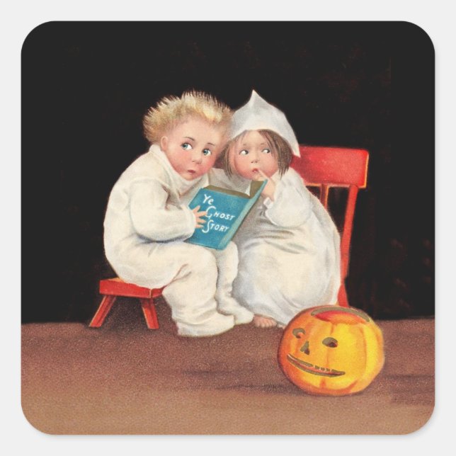 Läs scenartikel fyrkantigt klistermärke (Framsida)