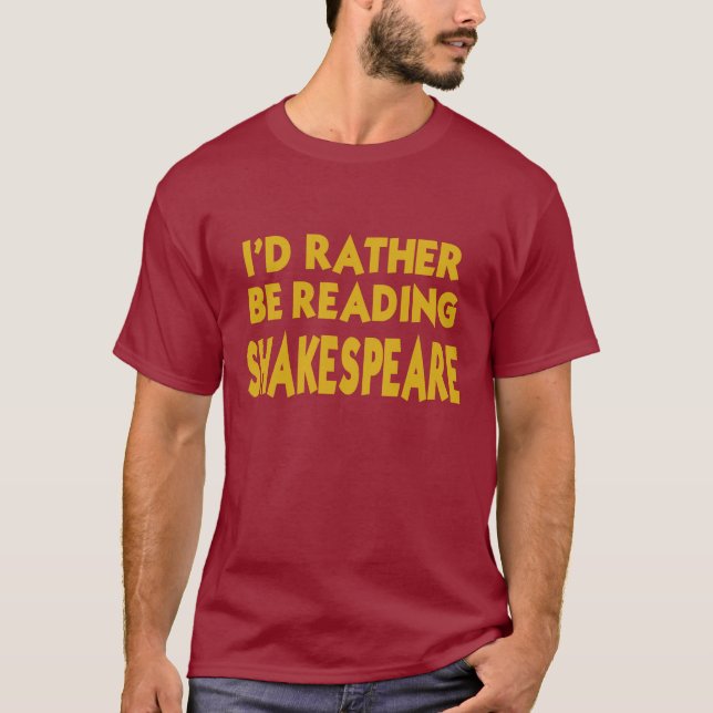 Läs- Shakespeare Tee Shirt (Framsida)