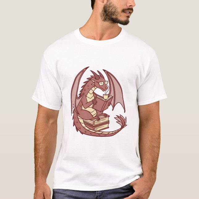 "Läs. Sip. Upprepa t-shirt (Framsida)