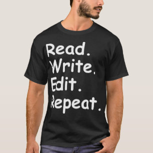 Läs Skriva Redigera upprepning T Shirt