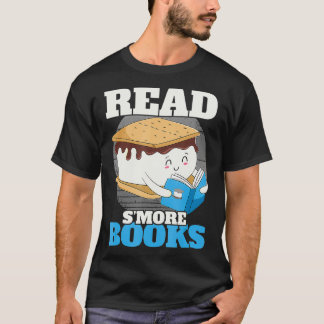 Läs Smore Bokar Camping Bookworm Boy Cute Librari T Shirt