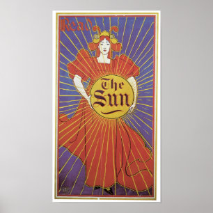 Läs solen poster