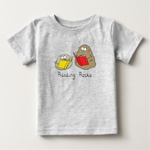 Läs Sten Funny Bok Älskare T Shirt