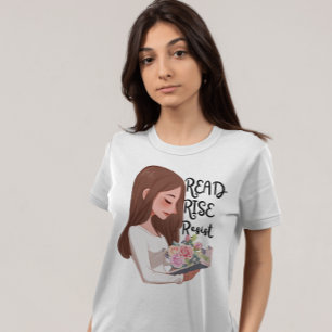 Läs stiga upp motstånd t shirt