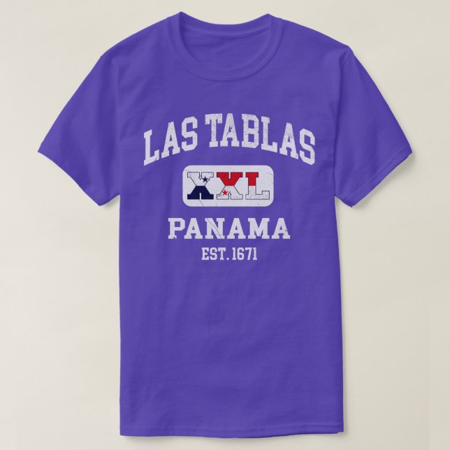 Las Tablas Panama XXL Athletic design 1 T Shirt (Design framsida)