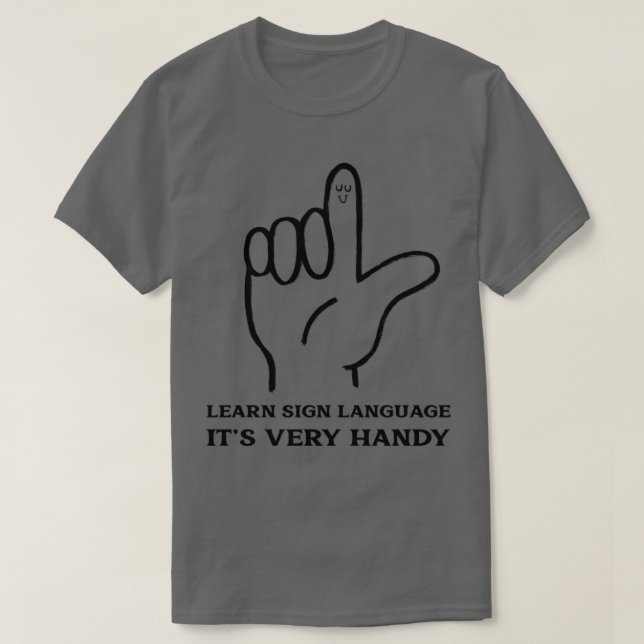 Läs teckenspråk t shirt (Design framsida)