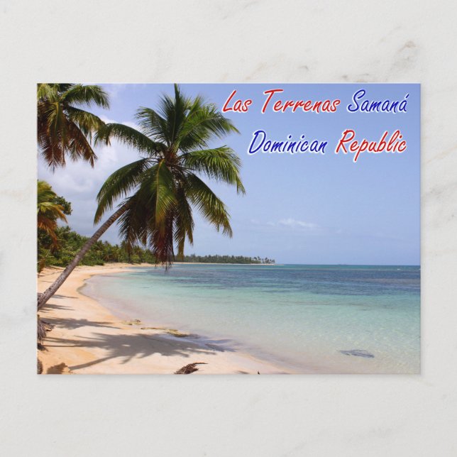 Las Terrenas Beach Samana Dominikanska republiken Vykort (Framsida)