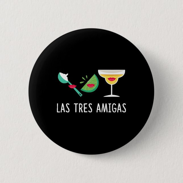 Las Tres Amigas - Cinco De Mayo Outfit Funny Mexii Knapp (Framsida)
