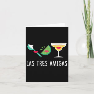 Las Tres Amigas - Cinco De Mayo Outfit Funny Mexii Kort