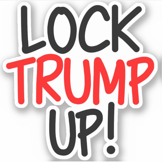 Lås Trump up Policy Laptops Klistermärken (Framsida)