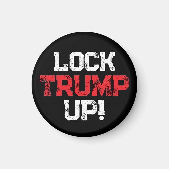 Lås Trump Upp Politisk Magnet (Framsidan)
