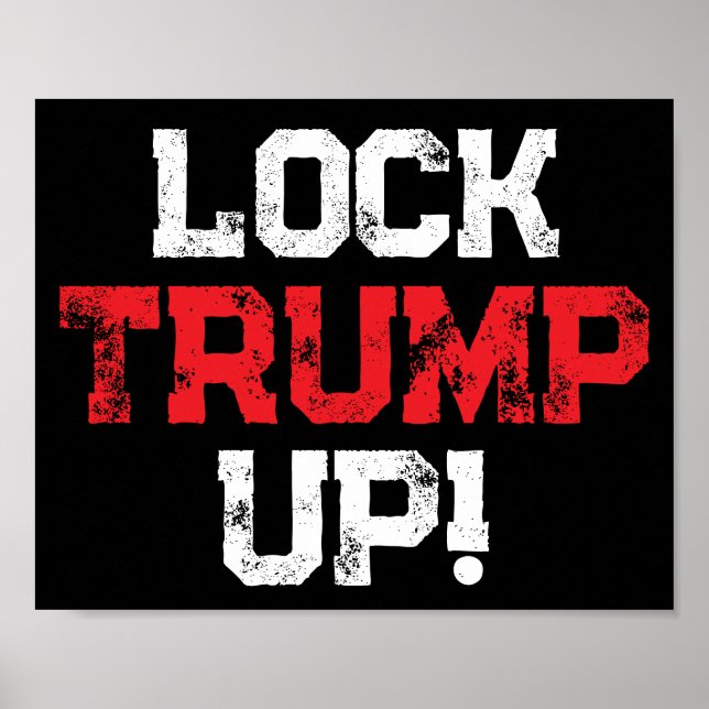 Lås Trump Upp Politisk Poster (Framsidan)