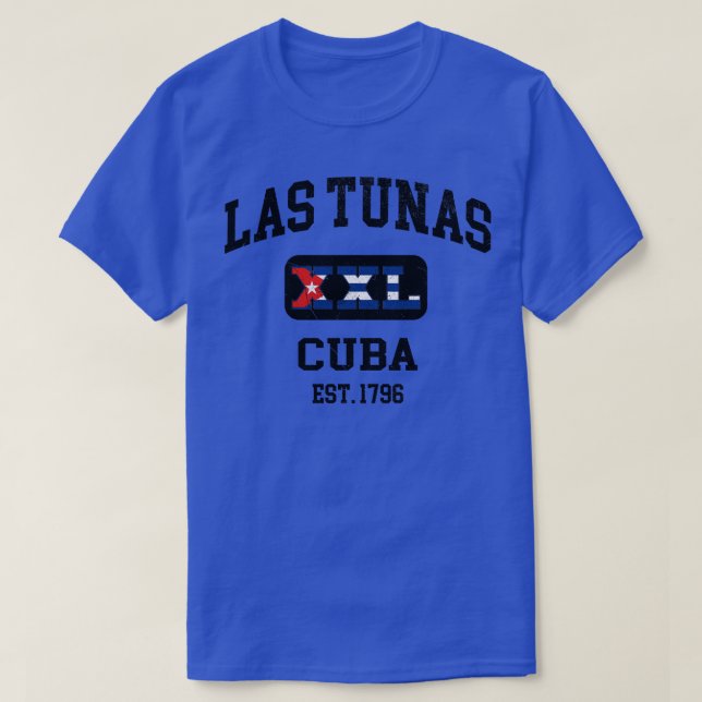 Las Tunas Cuba XXL Athletic design T Shirt (Design framsida)