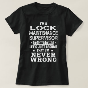 Lås underhållsansvarig t shirt