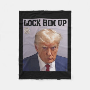 Lås upp Donald Trump Mugg Shot T S Anti Trump G Fleecefilt