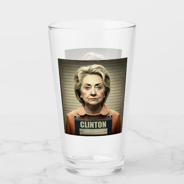 Lås upp henne! - Hillary Clinton Glass Glaskopp (Framsida)