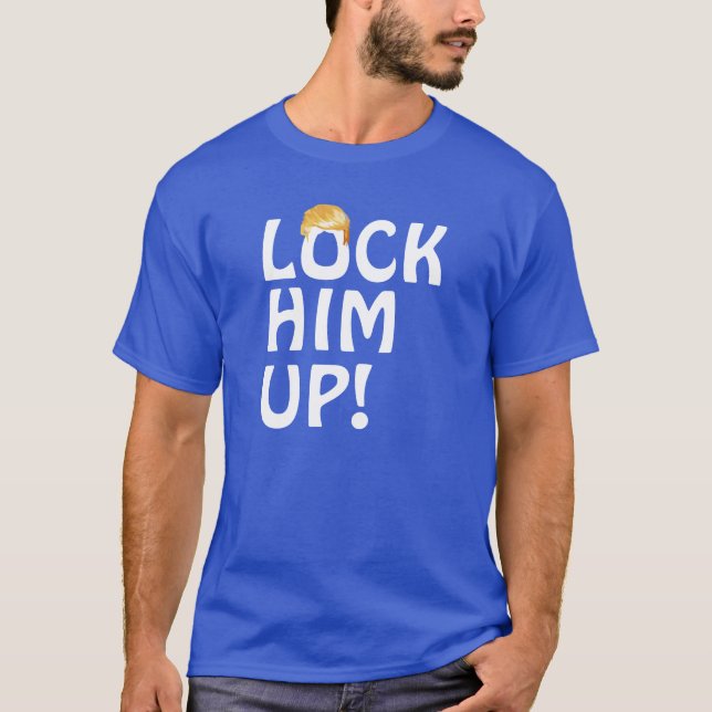 "Lås upp honom!" Med trumma T Shirt (Framsida)