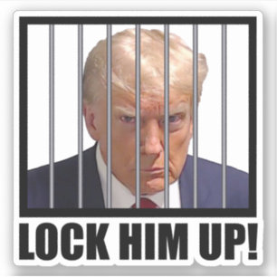 Lås upp honom! Trump Mugshot Klistermärken